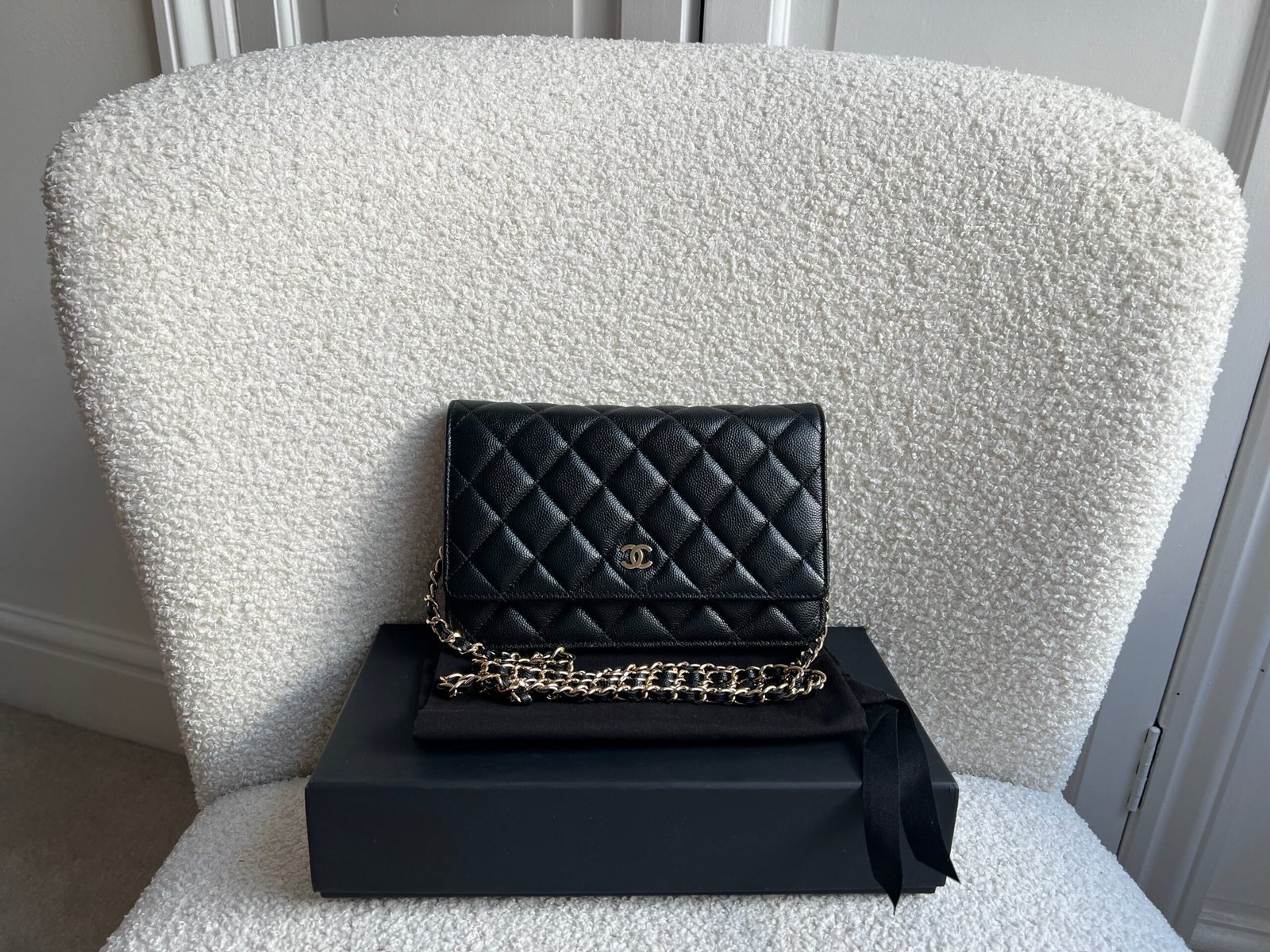 Chanel Black Caviar Wallet on Chain