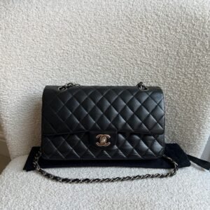 Chanel Medium Classic Flap in Black Lambskin