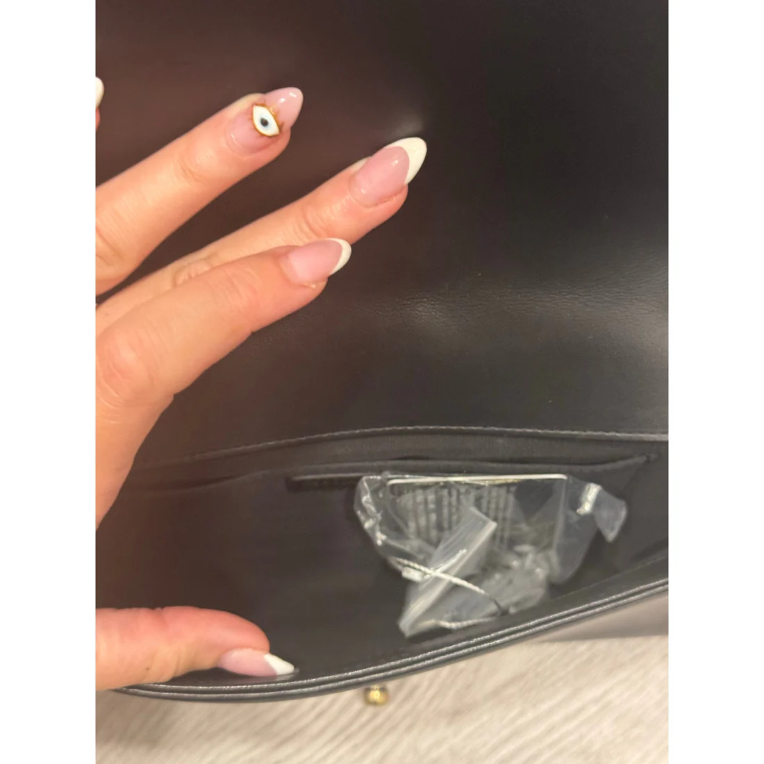 Chanel chevron gold and black shoulder boy bag - Image 2