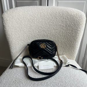 Gucci GG Black Marmont Mini Shoulder Bag