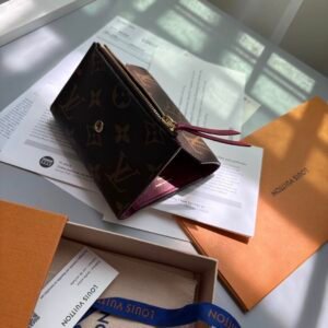 Authentic Louis Vuitton Victorine Monogram Fuchsia Pink Wallet