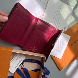 Alternative view of Authentic Louis Vuitton Victorine Monogram Fuchsia Pink Wallet