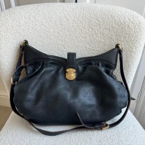 Louis Vuitton Black Monogram Mahina Leather Shoulder Bag