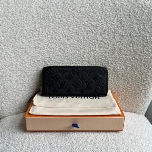 Louis Vuitton Clemence Wallet in Black Empreinte