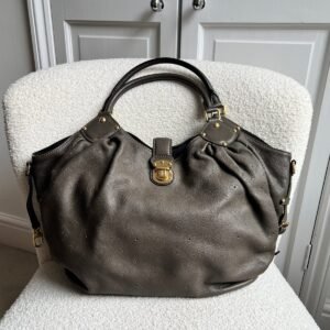 Louis Vuitton Gris Pearl Monogram Mahina Leather L Bag