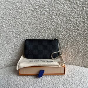 Louis Vuitton Key Pouch Damier Graphite