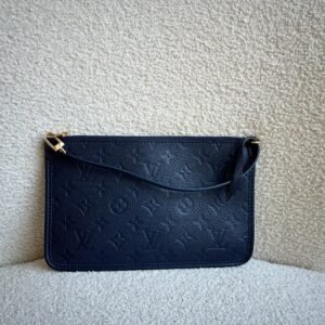 Louis Vuitton Pouch (from Carryall) Navy Empreinte