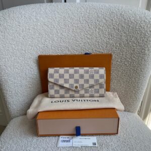 Louis Vuitton Sarah Wallet in Damier Azur