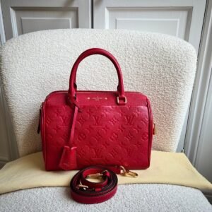 Louis Vuitton Speedy 25 Red Empreinte