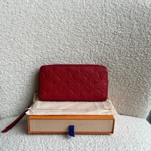 Louis Vuitton Zippy Wallet in Red Empreinte