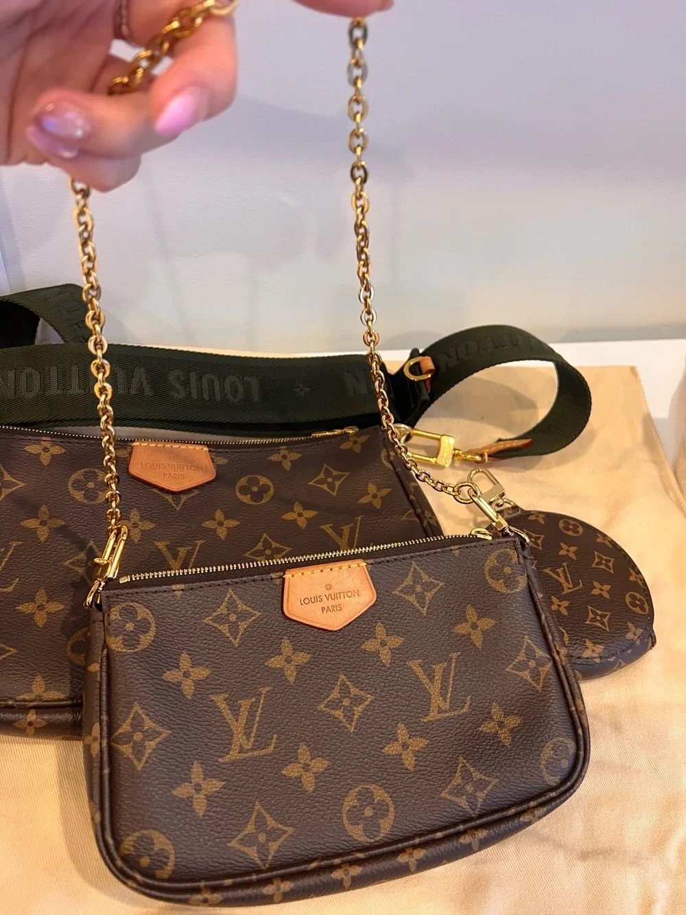 Louis Vuitton Brown Monogram Multi Pochette Crossbody Bag