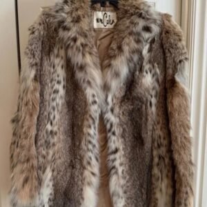 Vintage Natural Cat Lynx Fur Coat