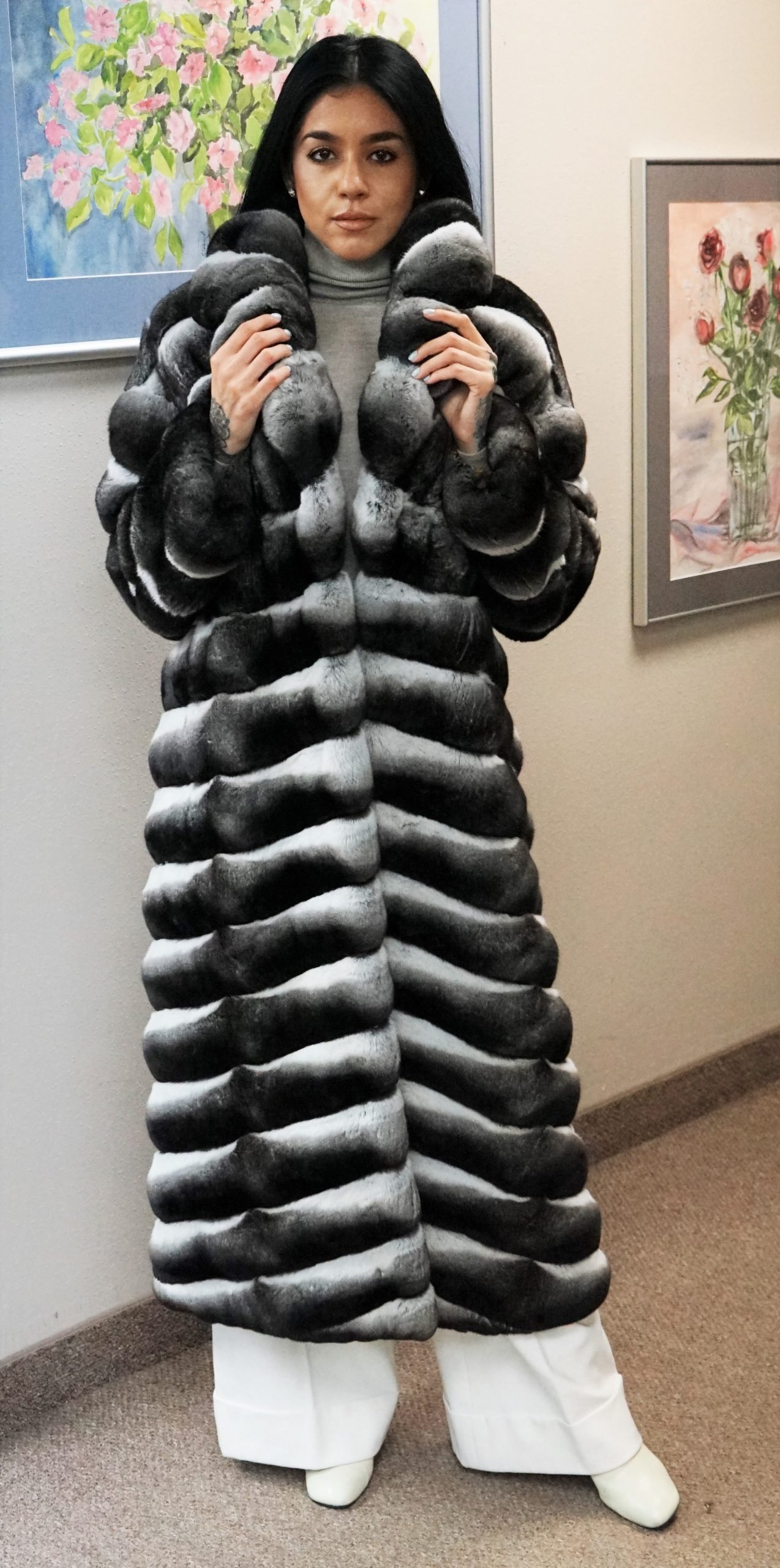 Chinchilla Full Length Fur Coat