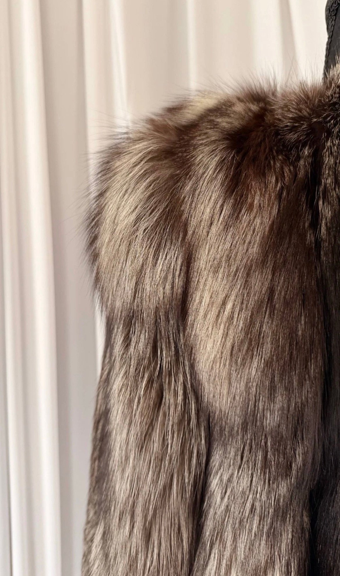New Luxury Real Genuine Silver Fox Fur Jacket women Natural Exclusive size M - Image 8