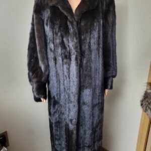 Cedric's Genuine Mink Floor Long Coat Size XL Mint Condition
