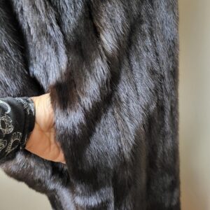 Alternative view of Cedric's Genuine Mink Floor Long Coat Size XL Mint Condition
