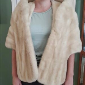 Genuine Mink Fur Stole