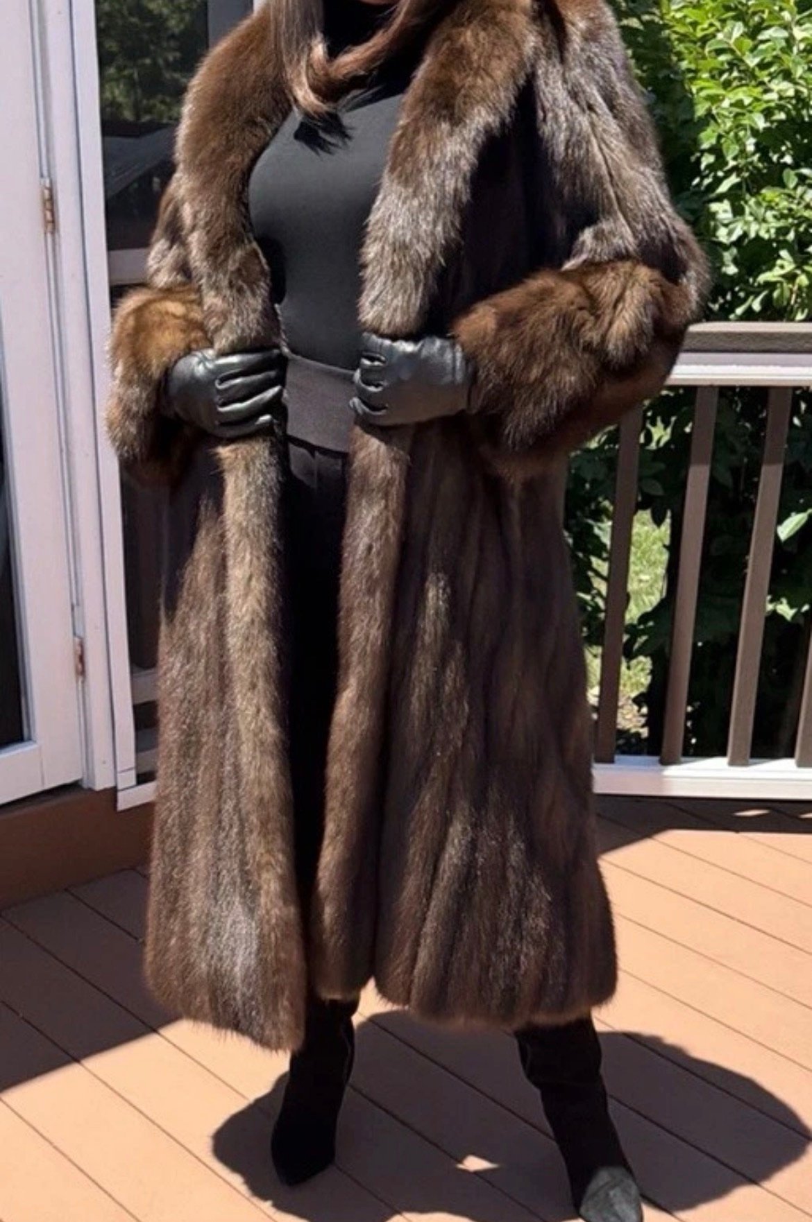 Luxe J Mendel Barguzin Russian Sable Woman Fur Coat Not Lynx Chinchilla Mink S - Image 2