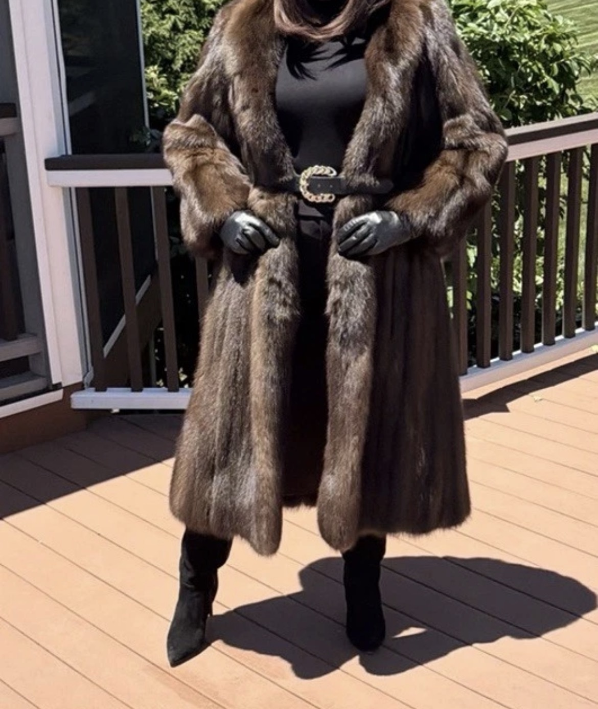Luxe J Mendel Barguzin Russian Sable Woman Fur Coat Not Lynx Chinchilla Mink S - Image 8
