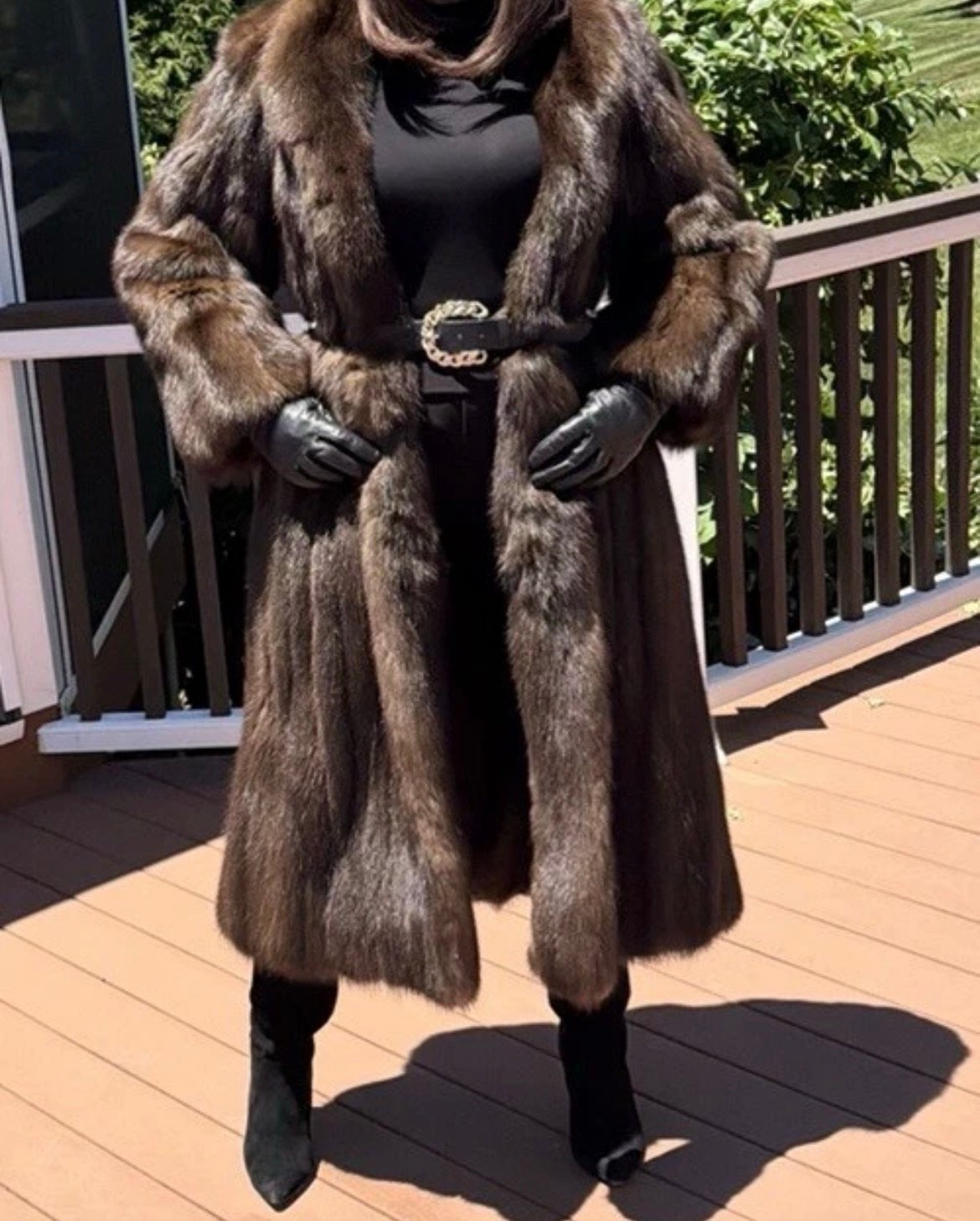 Luxe J Mendel Barguzin Russian Sable Woman Fur Coat Not Lynx Chinchilla Mink S - Image 5