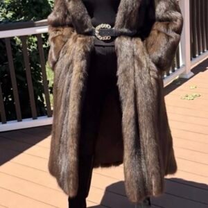 Luxe J Mendel Barguzin Russian Sable Woman Fur Coat Not Lynx Chinchilla Mink S