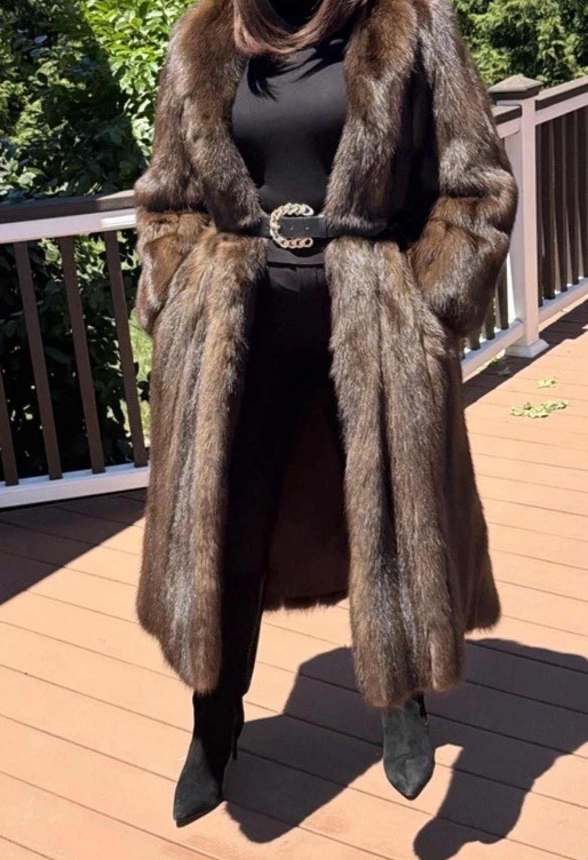 Luxe J Mendel Barguzin Russian Sable Woman Fur Coat Not Lynx Chinchilla Mink S
