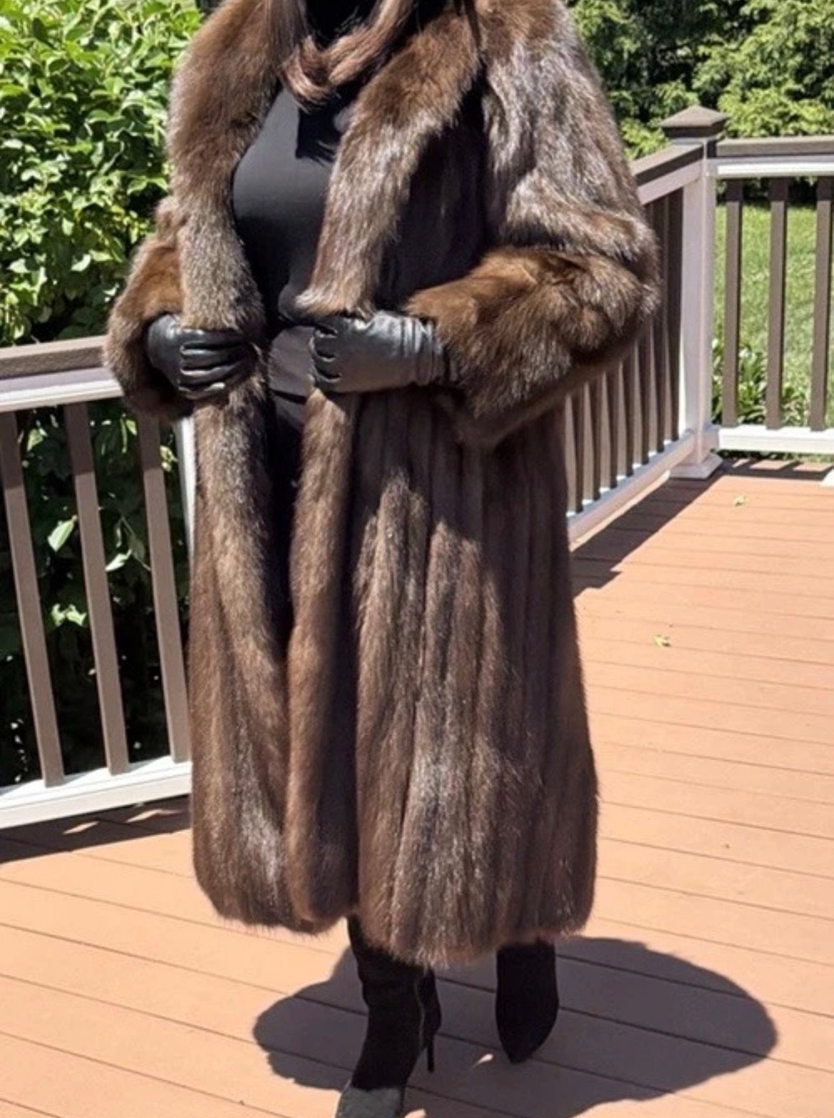 Luxe J Mendel Barguzin Russian Sable Woman Fur Coat Not Lynx Chinchilla Mink S - Image 3