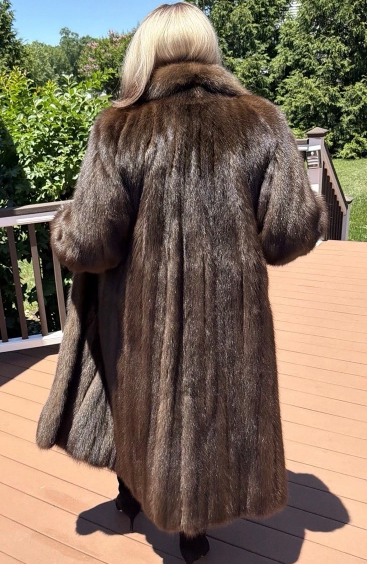 Luxe J Mendel Barguzin Russian Sable Woman Fur Coat Not Lynx Chinchilla Mink S - Image 4
